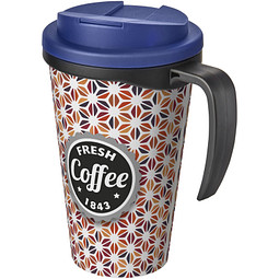 Brite-Ameriano® Grande 350ml Isolierbecher, auslaufsicher, schwarz/blau