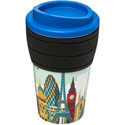 Brite-Americano Isolierbecher mit Schutzring Reifenprofil, 350 ml, blau
