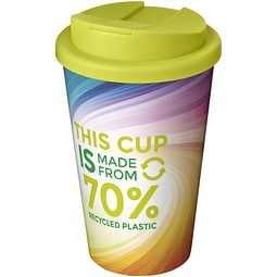 Brite-Americano® Eco 350 ml Isolierbecher mit auslaufsicherem Deckel, limone