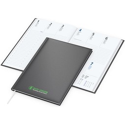 Geiger-Notes Buchkalender Media Bestseller, anthrazit, inkl. Siebruck-Digital