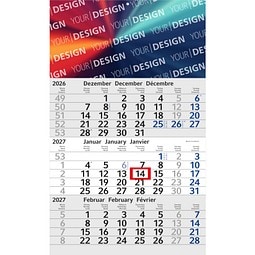 Geiger-Notes Monatskalender Budget 3 Bestseller, inkl. Druck, blau