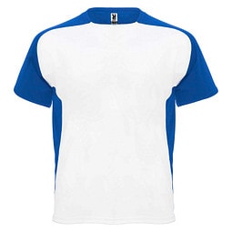 Bugatti Sport T-Shirt für Kinder, weiß / royalblau, 4