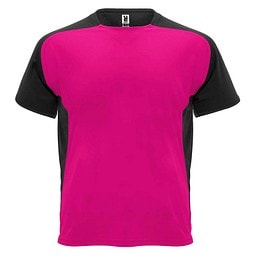 Bugatti T-Shirt Unisex aus recyceltem Material, fuchsia / schwarz, M