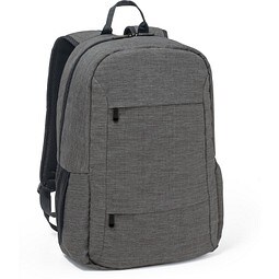 BUSINESS. Laptop-Rucksack aus 300D recyceltes Polyester, Dunkelgrau