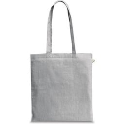 CAIRO. Tragetasche aus recycelter Baumwolle (70%) und polyester (30% rPET) (180 g/m²), Hellgrau