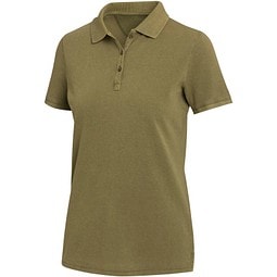 Calgary Poloshirt für Damen im Washed Look, 200 g/m2, waldgrün, XS