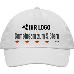 Cap Fan-Edition mit WM-Motiv 5. Stern  plus Logofläche