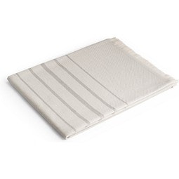 CAPLAN. Multifunktionstuch (260 g/m²) aus Baumwolle (90%) und recycelter Baumwolle (10%), Hellgrau