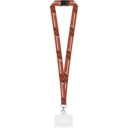 CARLISLE. Lanyard-Set SUBLIMATION Long II (20 mm) mit 20 mm Karabinerhaken, Sicherheitsverschluss und stabilem Ausweis-/Kartenhalter 91 x 68 mm, 301 - Weiß