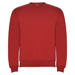Clasica Sweatshirt mit Rundhalsausschnitt Unisex, rot, M