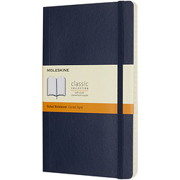 MOLESKINE® Notizbuch Classic Softcover L, liniert, saphir