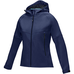 Coltan Softshelljacke aus recyceltem Material für Damen, navy, L