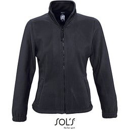 Damen Fleecejacke North, S, Charcoal Grey (Solid)