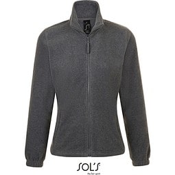 Damen Fleecejacke North, S, Grey Melange