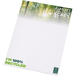 Desk-Mate® A4 recycelter Notizblock, weiss, 25 pages