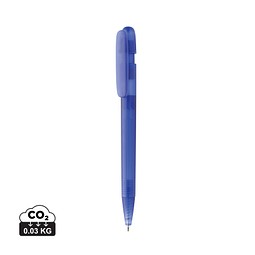 Devin transparenter Stift aus GRS zertifiziertem rABS, blau