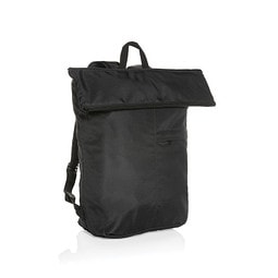 Dillon AWARE™ RPET faltbarer Lightweight-Rucksack, schwarz