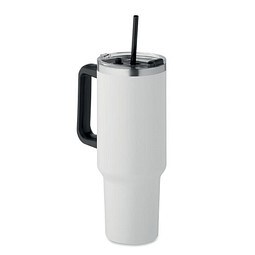 Doppelwandiger Trinkbecher SUMA, Weiß