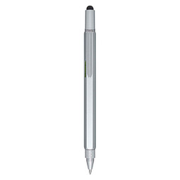 Dora Multifunktionsstift aus recyceltem Aluminium, silber
