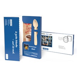 Dr. Oetker Tassenpudding in Mailingmappe, 59 g, Schoko, inkl. Druck