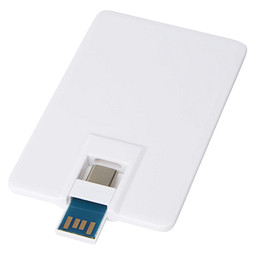 Duo slim 32 GB USB-Stick mit Typ-C und USB-A 3.0, weiss