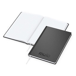 Geiger-Notes Easy-Book Basic Bestseller A5, inkl. Prägung in schwarz-glänzend, schwarz