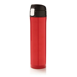 XD COLLECTION Vakuum Flasche Easy Lock, 450 ml, rot/schwarz