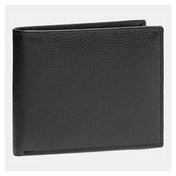 Echtleder-Geldbörse PALERMO,schwarz