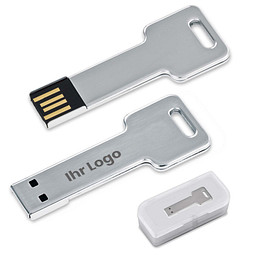 Edelstahl USB Stick Key, 16 GB, silber