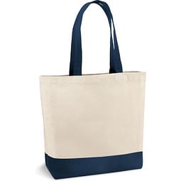 EDMONTON. Tragetasche aus 100% Canvas-Baumwolle (280 g/m²), Blau
