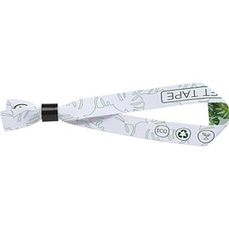 El Sublimation Festival Armband aus recyceltem PET Kunststoff, schwarz