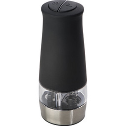 Elektrische Salz- und Pfeffermühle aus Edelstahl, schwarz