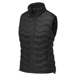 Epidote GRS isolierter Daunen-Bodywarmer für Damen aus recyceltem Material, schwarz, L