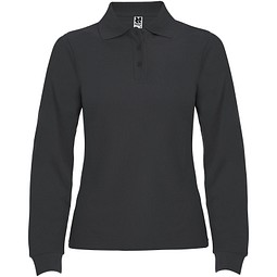 Estrella Langarm Poloshirt für Damen, Dark Lead, 2XL