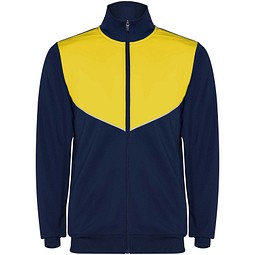 Evans Trainingsanzug Unisex, Navy Blue/gelb, L