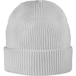 Exclusive Recycled Fine Rib Beanie, Grau