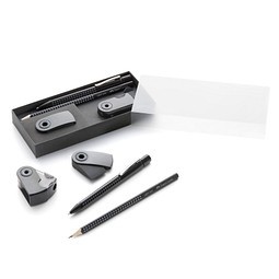 FABER-CASTELL Schreibset Black Mix, schwarz