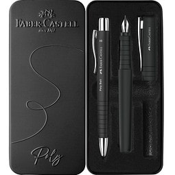 Faber-Castell Set Poly Pen schwarz, schwarz