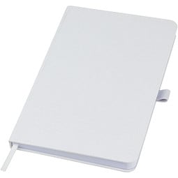 Fabianna Hardcover Notizbuch aus Crush-Papier, weiß
