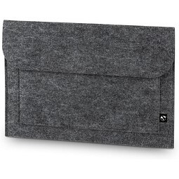 FELPY SLEEVE. Laptoptasche aus recyceltem Filz (100% rPET), Dunkelgrau