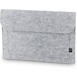 FELPY SLEEVE. Laptoptasche aus recyceltem Filz (100% rPET), Hellgrau