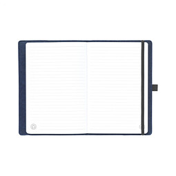 rPET Filz-Notizbuch "Felty" A5, Dunkelblau