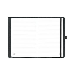 rPET Filz-Notizbuch "Felty" A5, Schwarz