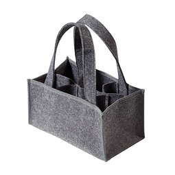 Flaschentasche Filz, grau