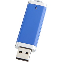 Flat USB-Stick, blau, 1GB