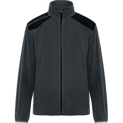 Fleecejacke Terrano in kombinierten Farben, L, bleigrau/schwarz