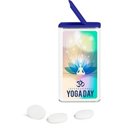 FlipTin, 20 g, Freshmints zuckerfrei, blank, blau-transparent, Bodylabel