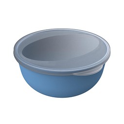 Food-Bowl ToGo, Classic, 1,0 l, behagliches blau/transparent-milchig
