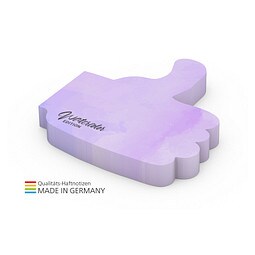 Geiger-Notes Haftnotiz Form aus 100 x 72 mm, 100 Blatt, inkl. Druck, Daumen