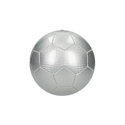 Fußball Carbon, klein, silber